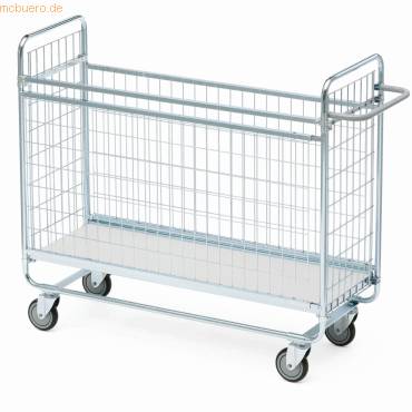 Vierwandwagen Serie 100 1 Etage 75x42,5cm silber-0