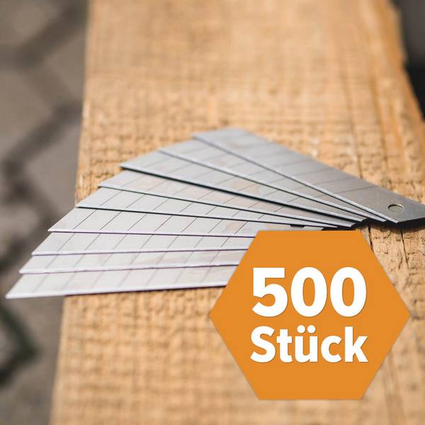 FRONTTOOL Abbrechklingen - Ersatzklingen für Cuttermesser 18 mm - 500 Stück