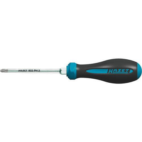 Thumbnail - Hazet 802-PH1 Werkstatt Kreuzschlitz-Schraubendreher PH 1 Klingenlänge: 80 mm DIN ISO 8764-1, DIN ISO 8764-2