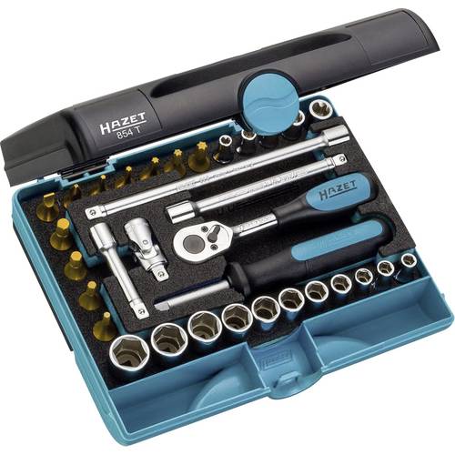 Hazet Steckschlüsselsatz metrisch 1/4 (6.3 mm) 33teilig 854T