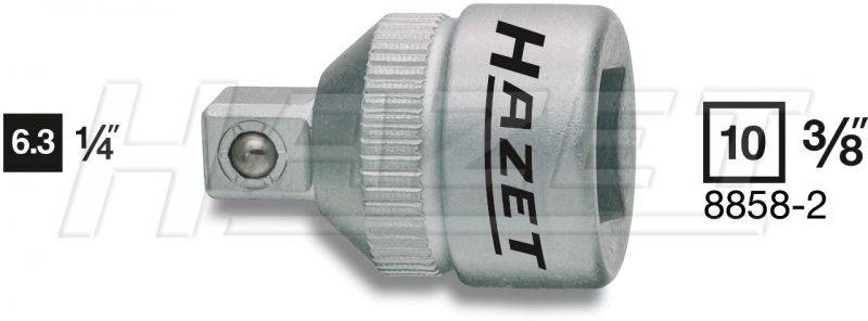 HAZET Adapter, Innenvierkant 10 mm (3/8\" ) auf Außenvierkant 6,3 mm (1/4\") 8858-2 (8858-2)