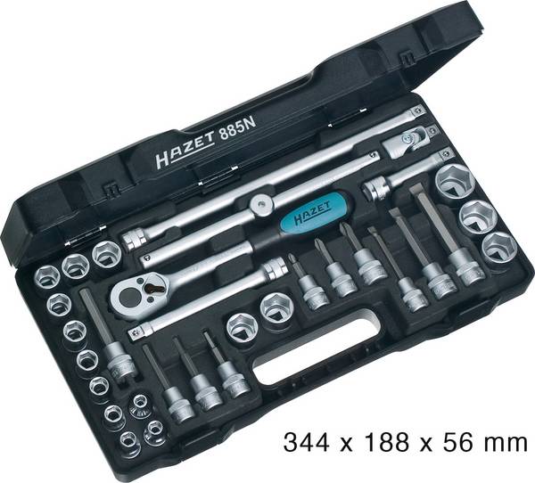 Hazet  Steckschlüsselsatz metrisch 3/8" (10 mm) 32teilig 885N