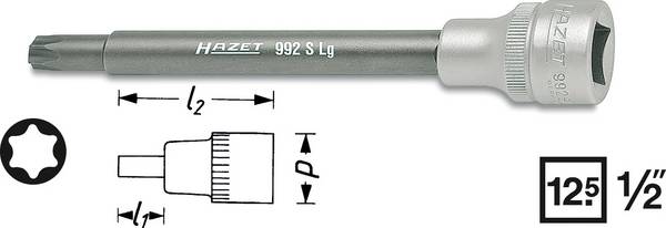Hazet 992SLG-T45 Steckschlüssel-Bit-Einsatz  1/2" (12.5 mm)  992SLG-T45