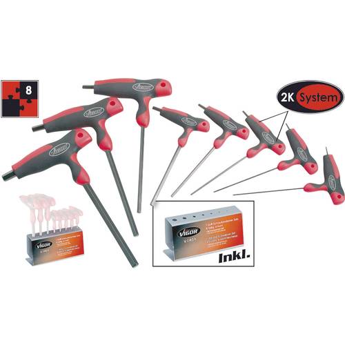 Vigor Werkstatt Schraubendreher-Set 8teilig Innen-Sechskant