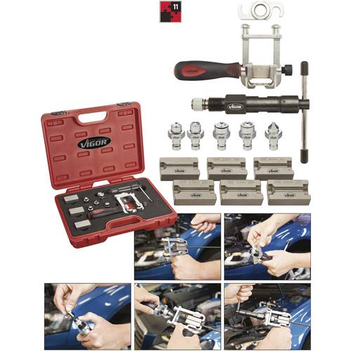 Vigor V1728 Bremsleitung Bördelgerät Satz 11tlg.