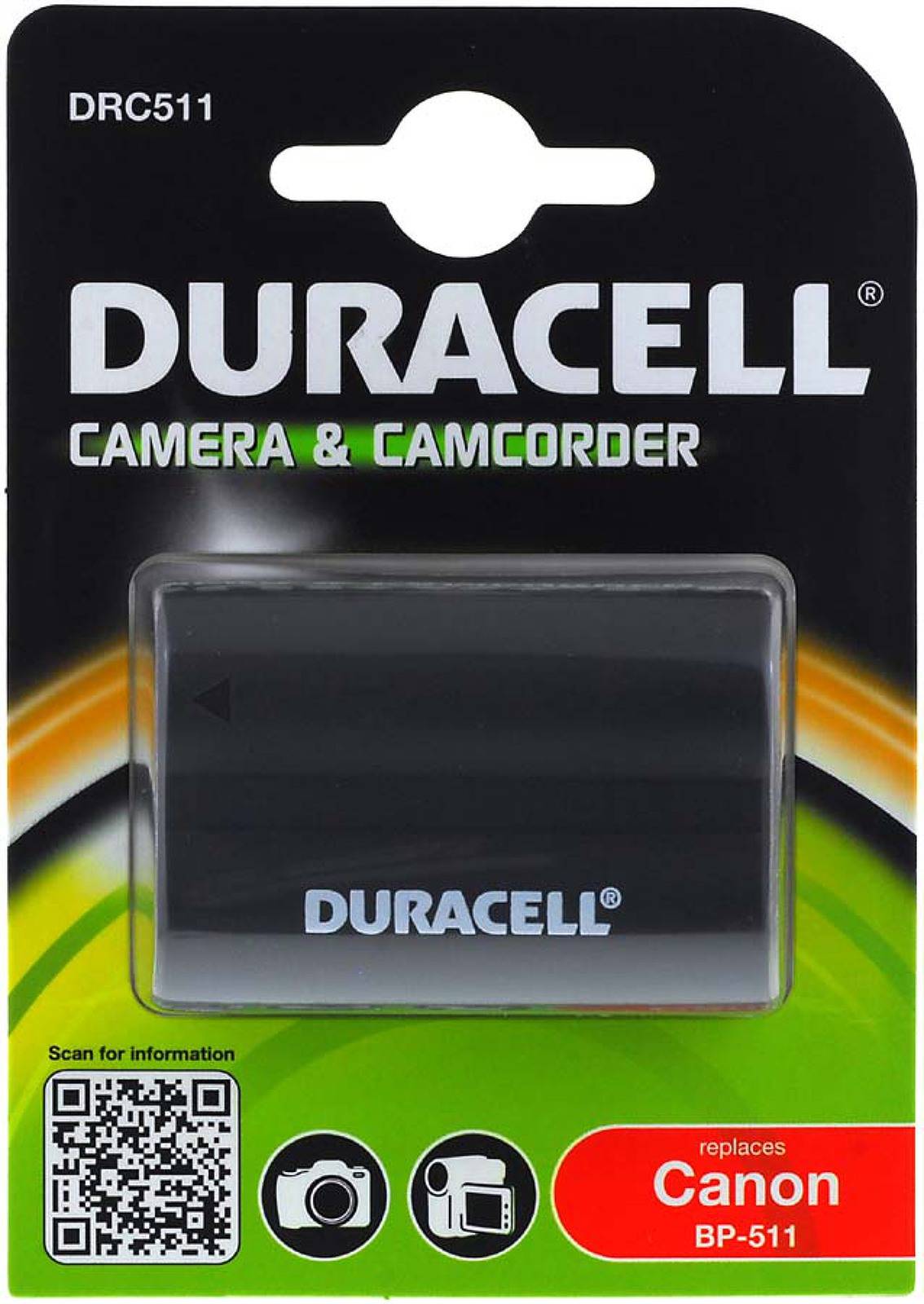 Duracell Akku DRC511 für Canon Typ BP-511, 7,4V, Li-Ion-0