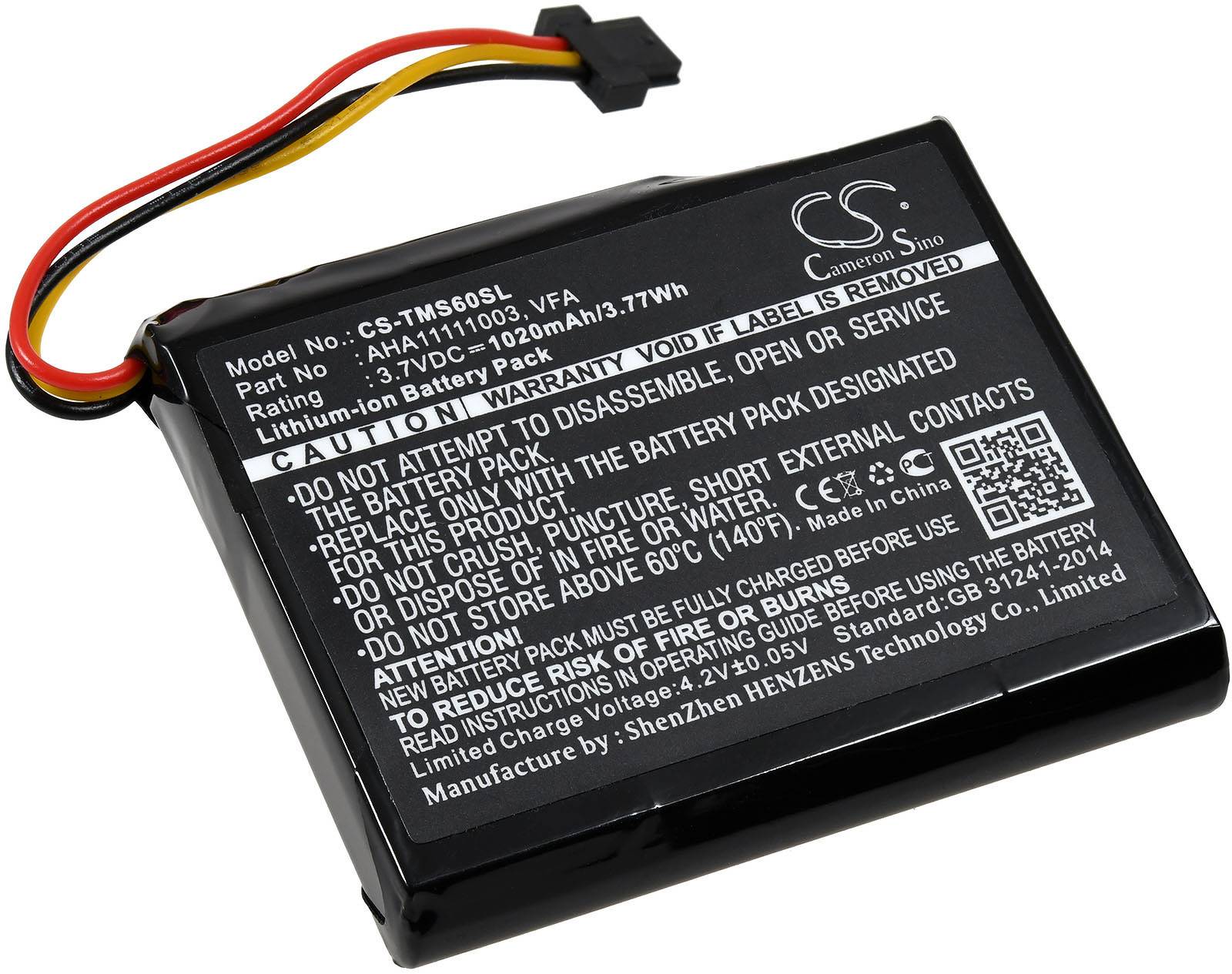 Akku für TomTom Start 60 / Typ VFA, 3,7V, Li-Ion-0