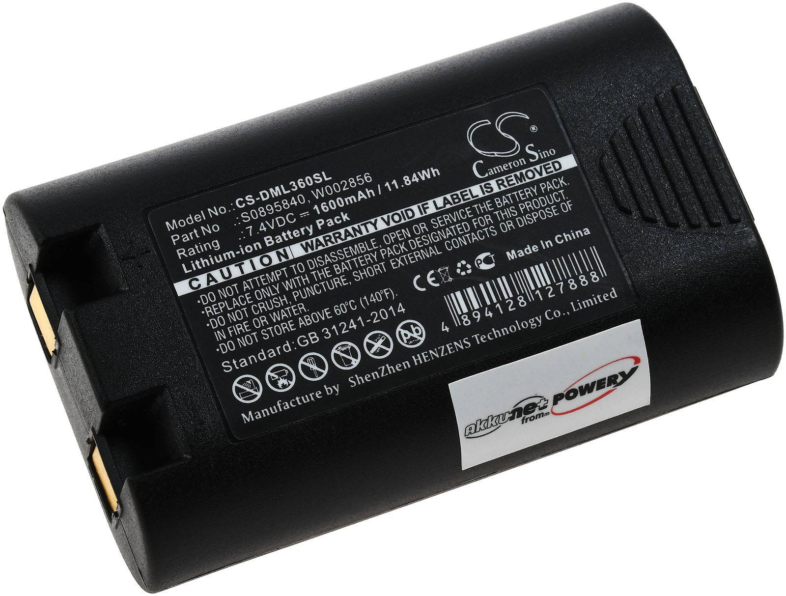 Akku für Etikettendrucker Dymo LabelManager 420P, 7,4V, Li-Ion-0