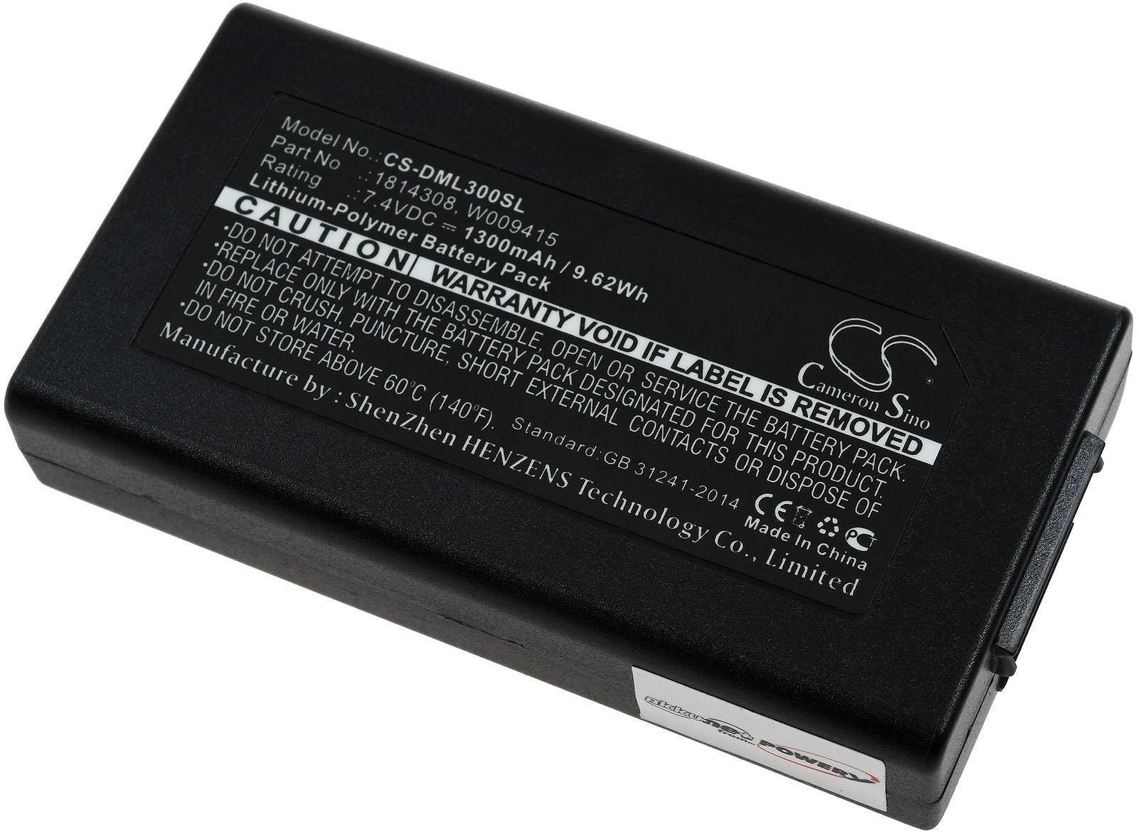 Akku für Etikettendrucker Dymo LabelManager 500TS / Typ 1814308, 7,4V, Li-Polymer-1