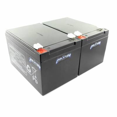 MTXtec Ersatzakku für USV APC Smart UPS 700/1000/1500 und Back UPS Pro 1000, ersetzt RBC6 (2 Einzelakk