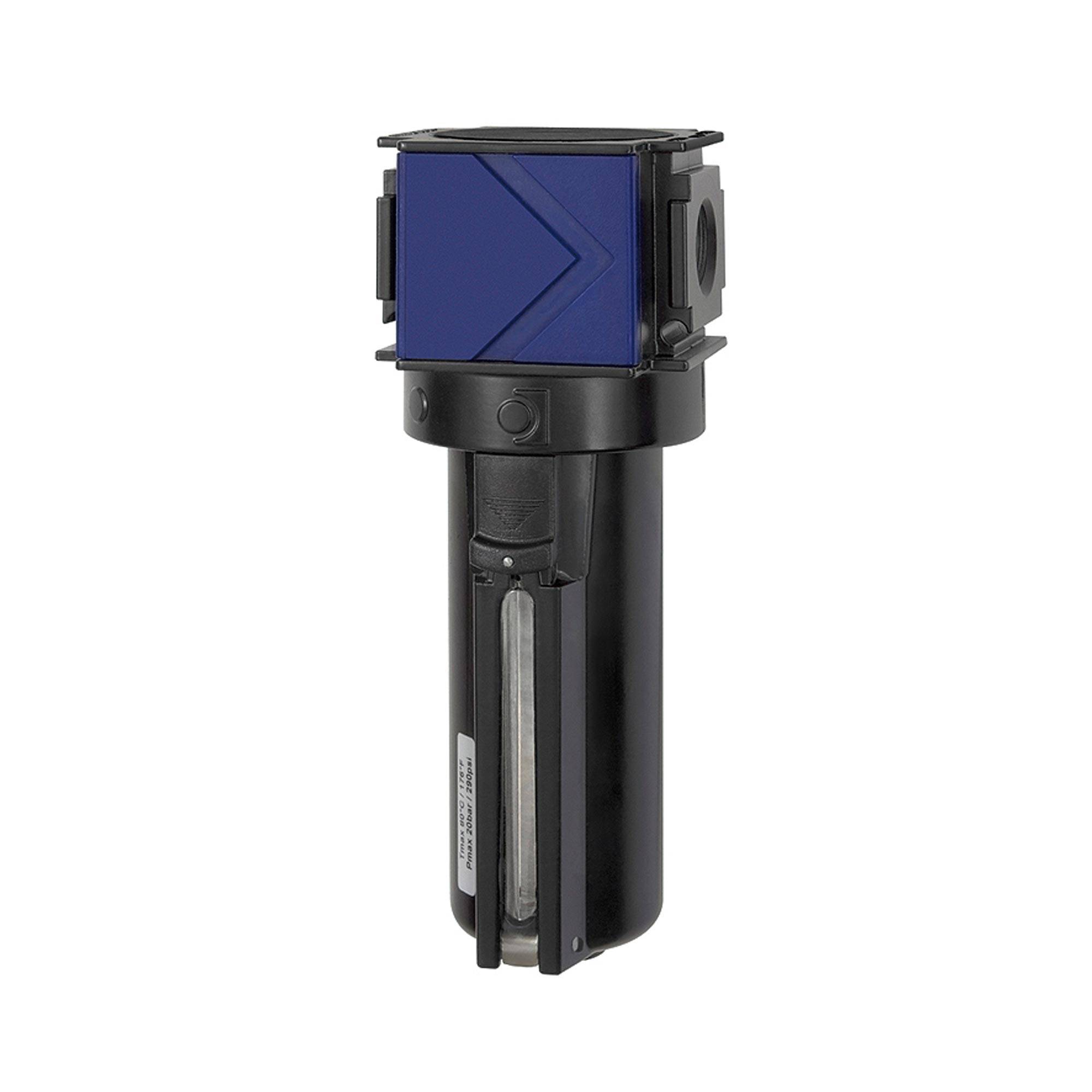 RIEGLER Aktivkohlefilter »variobloc« mit Metallbehälter inkl. Sichtrohr, 0,003 mg/m³, BG 2, G 1, PE max. 20 bar, Mediums