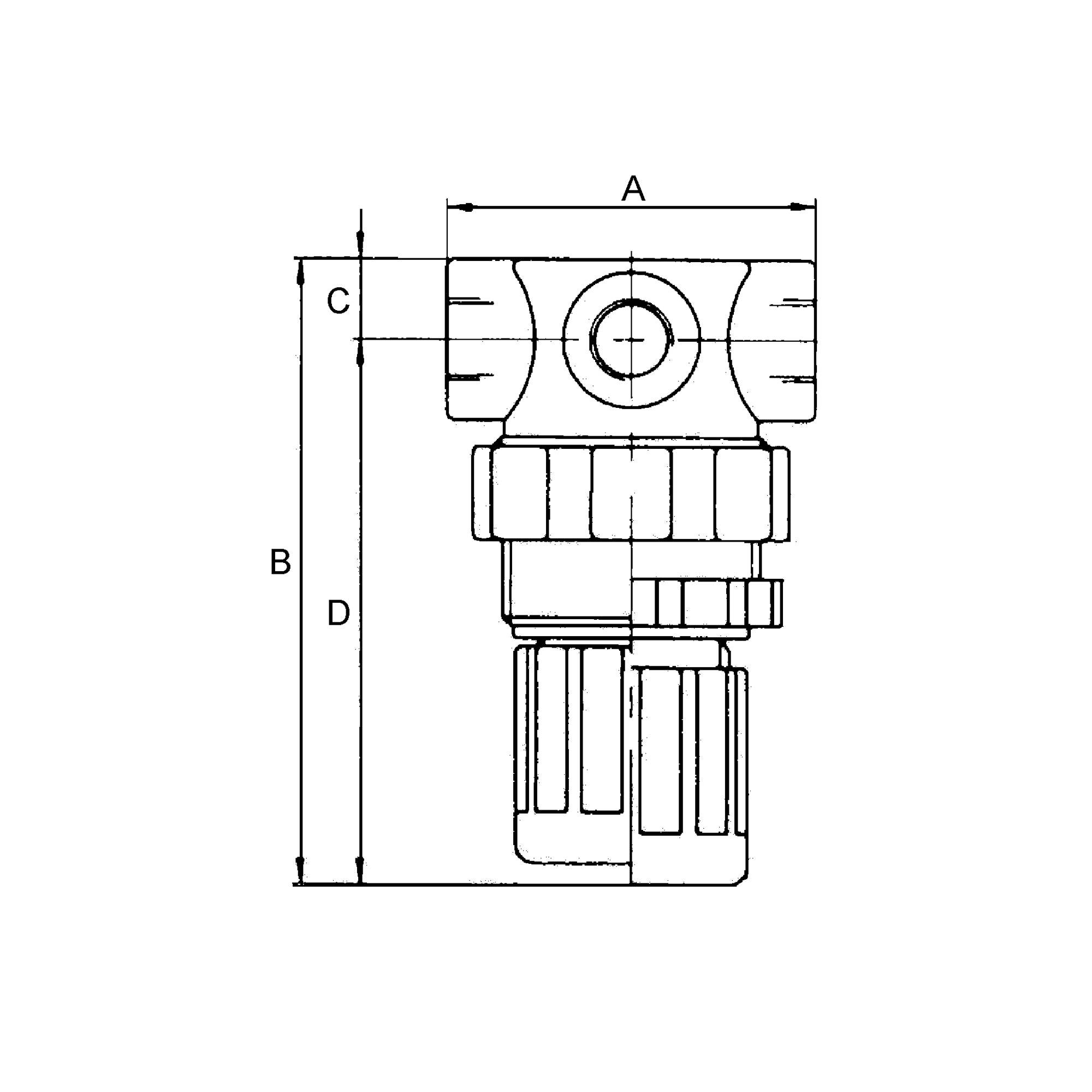 RIEGLER Druckbegrenzungsventil, inkl. Manometer, G 1/4, Einstellbereich 0,15 - 7,0 bar, Mediums-/Umgebungstemp. max. 60-1