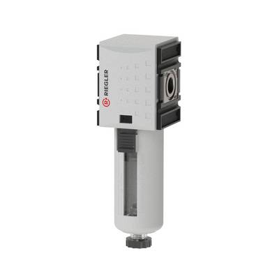 RIEGLER Filter »FUTURA« mit PC-Behälter und Schutzkorb, 5 µm, BG 1, G 3/8, PE 1,5 - 16 bar, Temp. -10 °C bis 50 °C, Kond-0