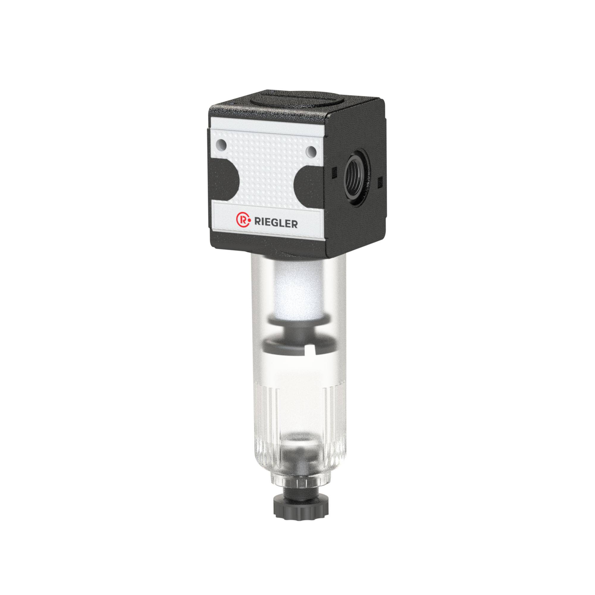 RIEGLER Filter »multifix« mit Polycarbonatbehälter, 5 µm, BG 3, G 1/2, PE max. 16 bar, Mediums-Umgebungstemp. max. 60 °C-0
