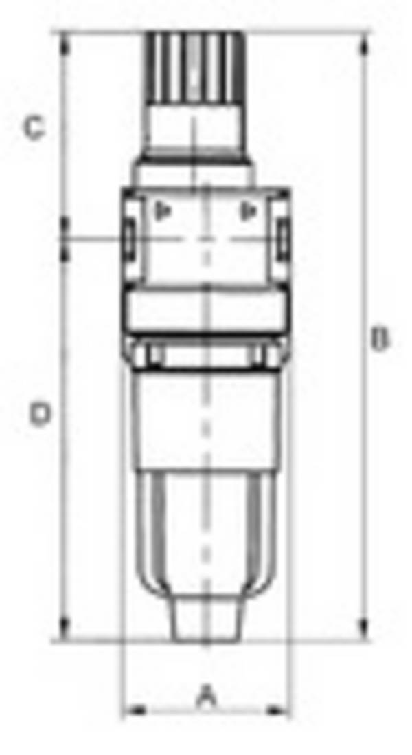 RIEGLER Nebelöler »multifix-mini« mit Metallbehälter und Tropfaufsatz Metall, BG 0, G 1/8, PE max. 20 bar, Med.-Umgebung