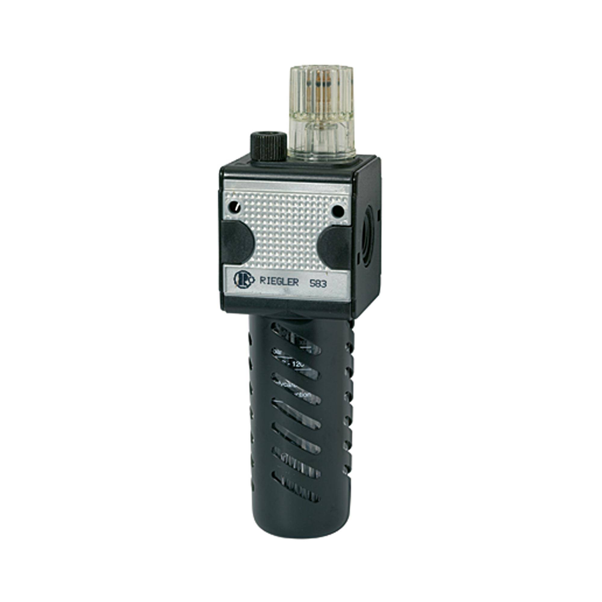 RIEGLER Nebelöler »multifix« mit Polycarbonatbehälter und Schutzkorb, BG 1, G 3/8, Eingangsdruck max. 16 bar, Med.-Umgeb-0