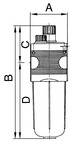 RIEGLER Nebelöler »multifix« mit Polycarbonatbehälter und Schutzkorb, BG 4, G 3/4, Eingangsdruck max. 16 bar, Med.-Umgeb-1