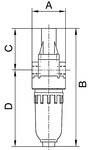 RIEGLER Nebelöler »Standard-mini« mit Polycarbonatbehälter, BG 0, G 1/4, PE max. 16 bar, Mediums-Umgebungstemperatur max-0