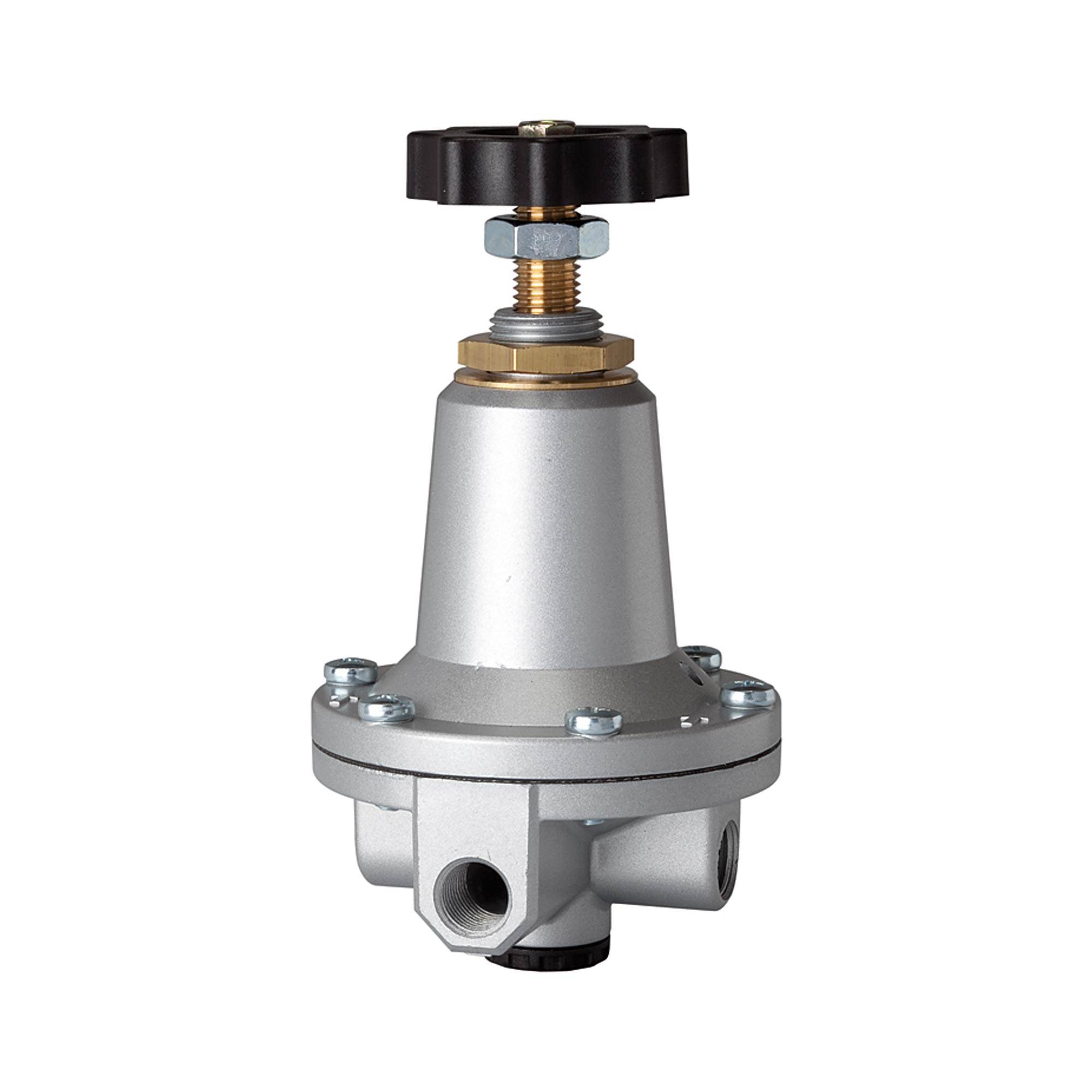 RIEGLER Präzisionsdruckregler ohne Eigenluftverbrauch, ohne Manometer, G 1/4, Regelbereich 0,2 - 6 bar, Eingangsdruck ma-0