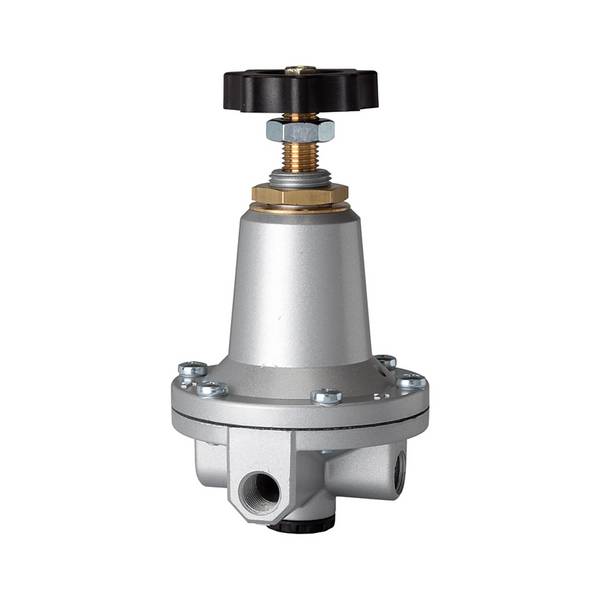 RIEGLER Präzisionsdruckregler ohne Eigenluftverbrauch, ohne Manometer, G 1/4, Regelbereich 0,1 - 1 bar, Eingangsdruck ma