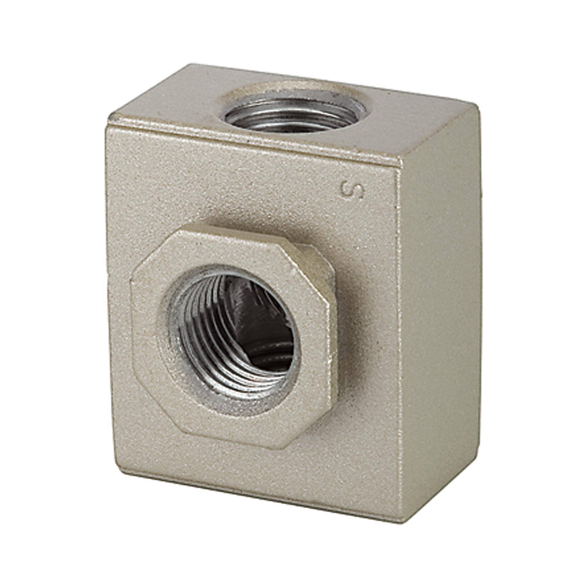 RIEGLER Verteiler »G-mini«, mit 2 Abgängen, BG 200, G 1/4, Eingangsdruck 0 - 9 bar, Mediums-/Umgebungstemperatur max. 70-0