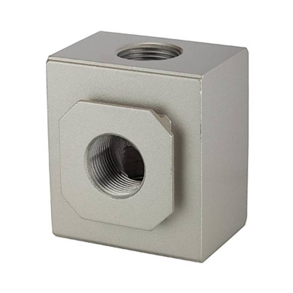 RIEGLER Verteiler »G«, mit 2 Abgängen, BG 600, G 3/4, Eingangsdruck 0 - 9 bar, Mediums-/Umgebungstemperatur max. 70 °C.
