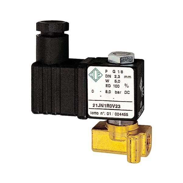RIEGLER 2/2-Wege-MV, MS, NC, direktgesteuert, 24V DC, 5W, Mediumstemp. -10°C bis 140°C, FKM, G 1/8, PN 0 - 8bar. Preisw