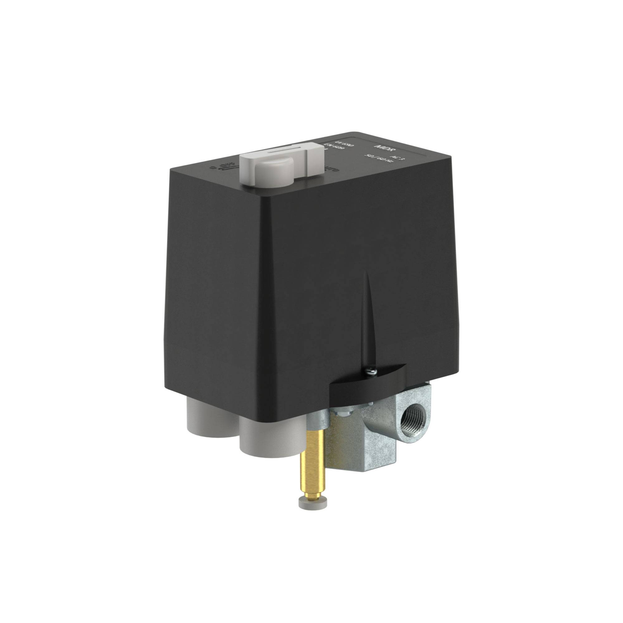 RIEGLER Druckschalter, Kompressoren, Drehstrom, F4 1/2, Mediumstemp. -5 °C bis 80 °C, G 1/2, Einstellbe. 4 -11 bar, max.-0