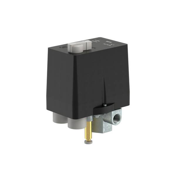 RIEGLER Druckschalter, Kompressoren, Drehstrom, F4 1/2, Mediumstemp. -5 °C bis 80 °C, G 1/2, Einstellbe. 4 -11 bar, max.