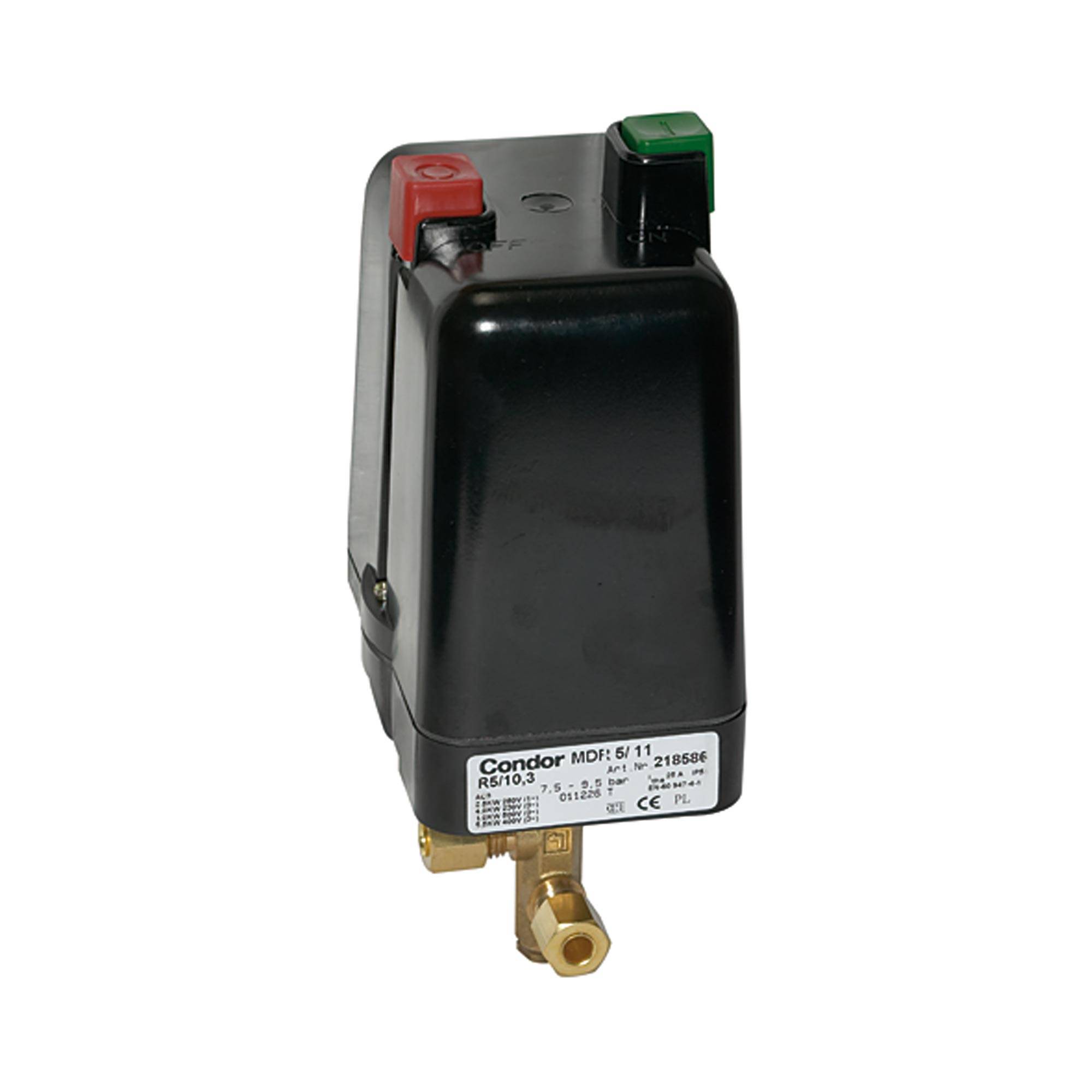 RIEGLER Druckschalter, Kompressoren, m. Entlastungsventil, Drehstrom, F4 1/2, Mediumstemp. -5 °C bis 80 °C, G 1/2, Einst-0