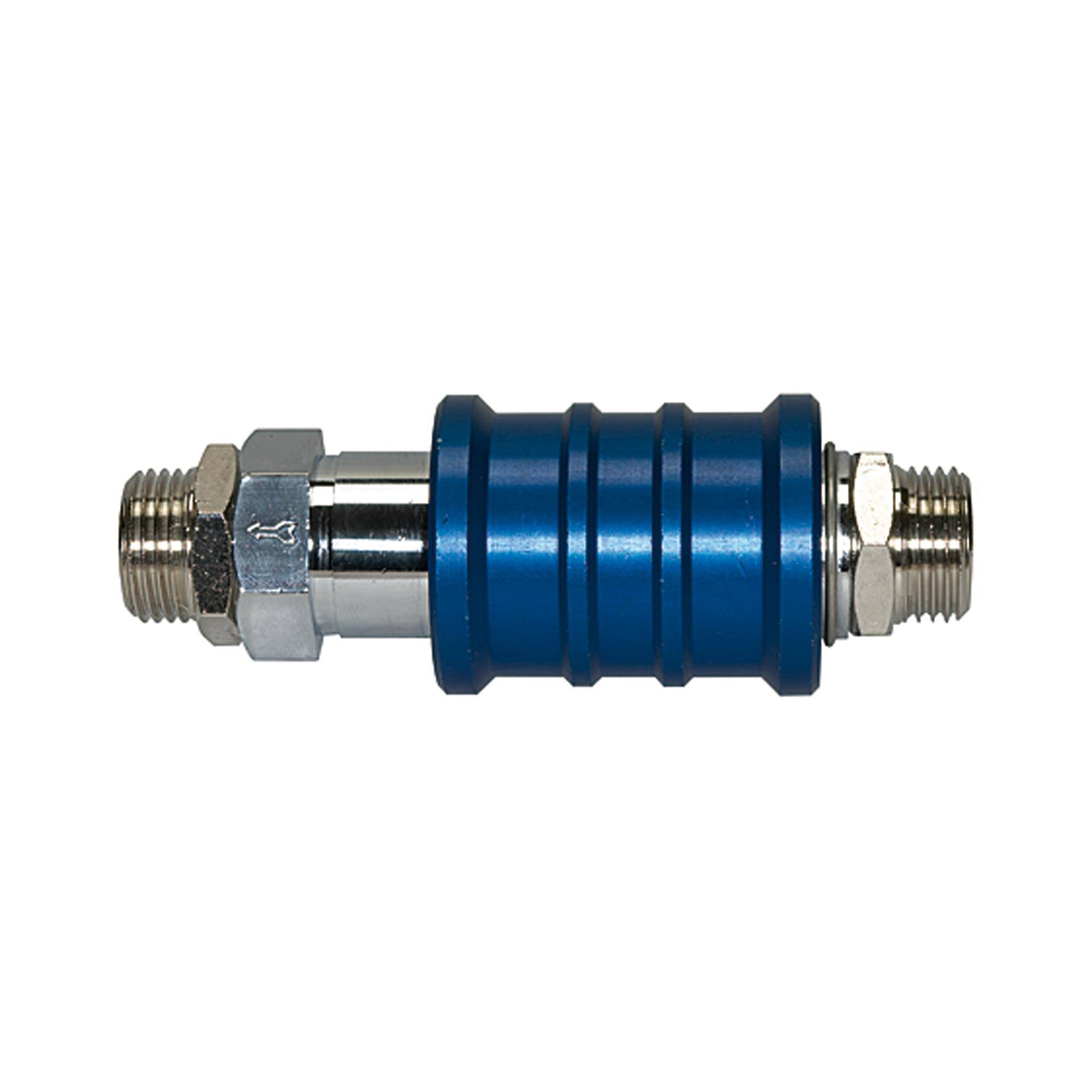RIEGLER Hand-Schiebeventil, Betriebstemperatur 0 °C bis 70 °C, G 1/4 AG, SW 17, PN max. 10 bar. Zur Verwendung an Gerät-0
