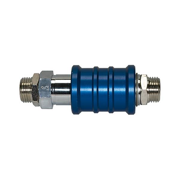 RIEGLER Hand-Schiebeventil, Betriebstemperatur 0 °C bis 70 °C, G 1/4 AG, SW 17, PN max. 10 bar.  Zur Verwendung an Gerät