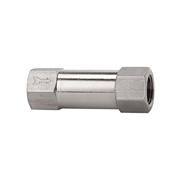 RIEGLER Rückschlagventil, Durchgangsform, Edelstahl 1.4404, Betriebstemp. -10 °C bis 150 °C, G 1/8, PN max. 10 bar, Öffn