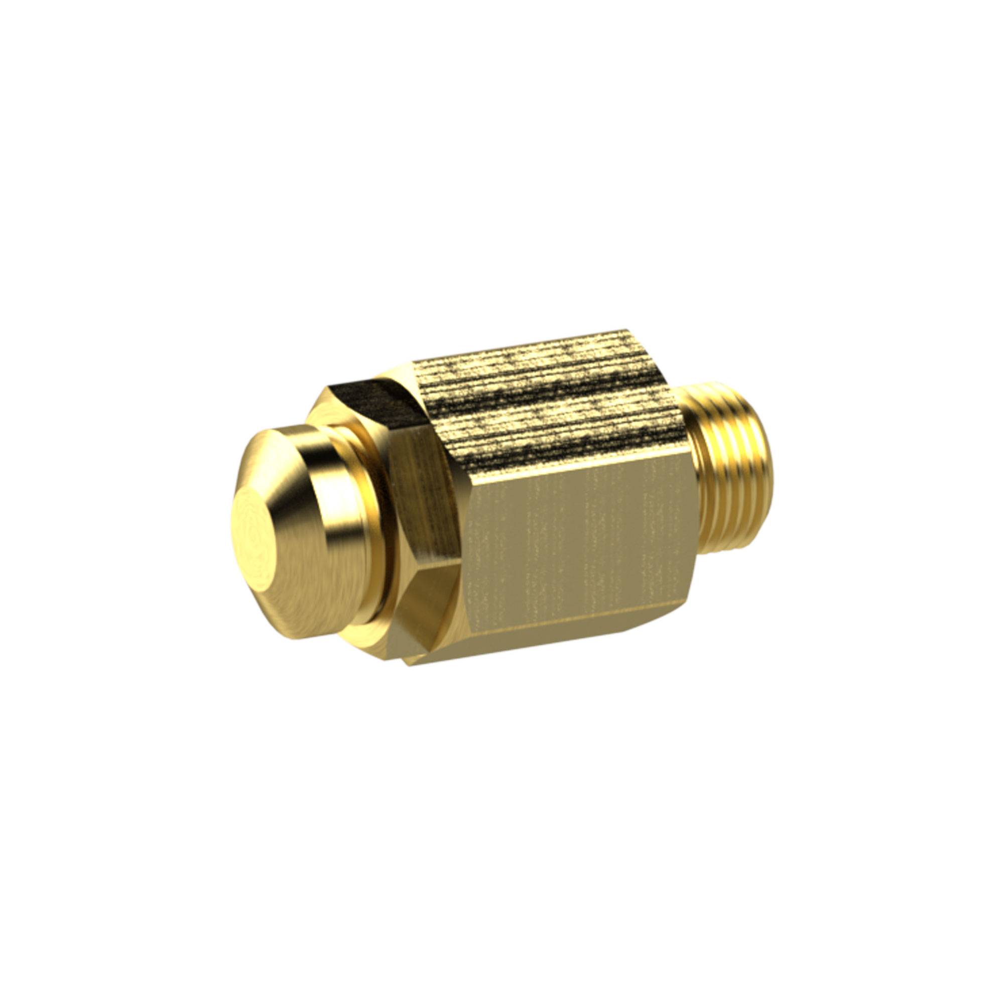RIEGLER Mini-Abblasventil, MS, nicht bauteilgeprüft, Betriebstemp. -20 °C bis 180 °C, PN max. 0,5-60 bar, G 1/4, Ansprec-0