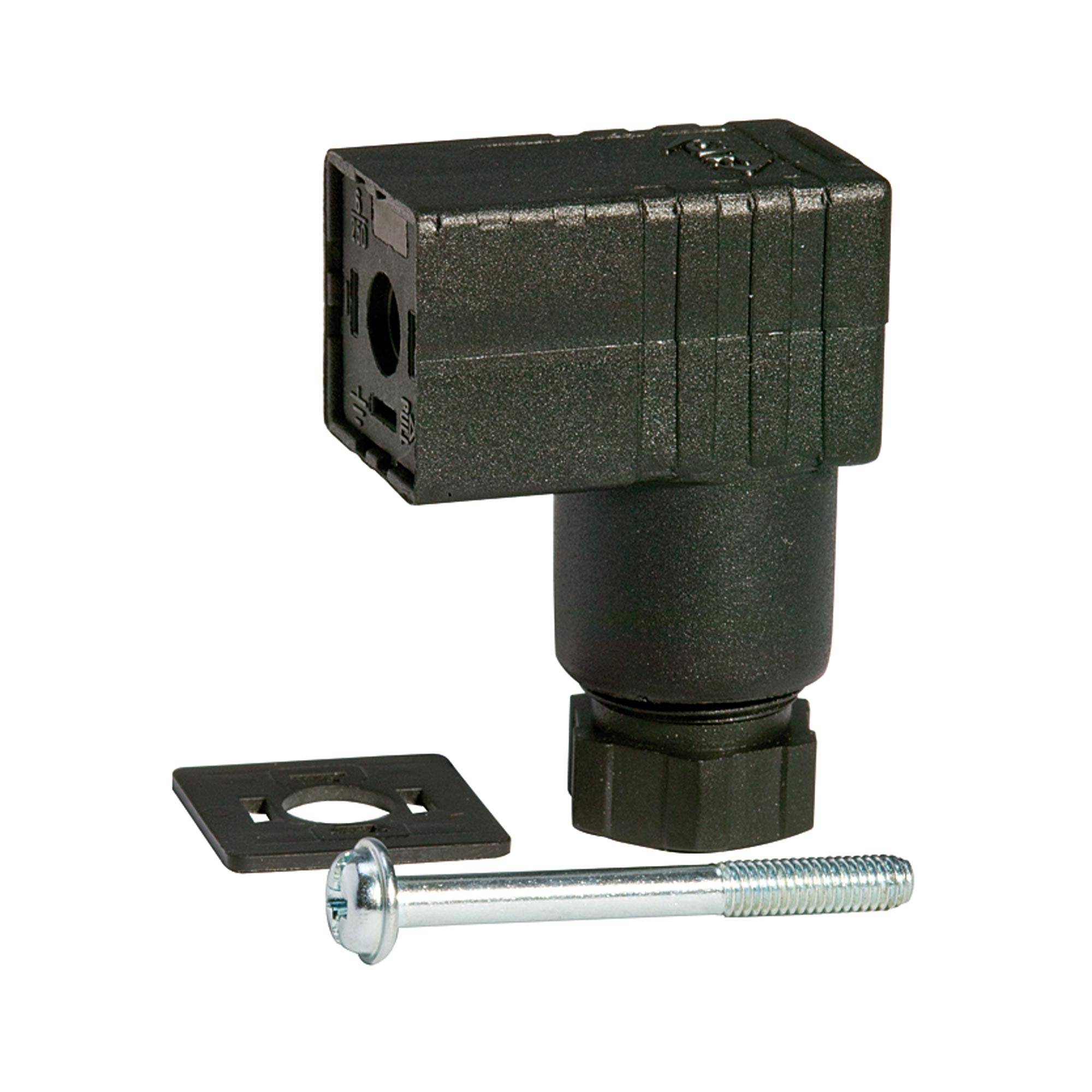 RIEGLER Gerätestecker für Mini-Magnetventile 15 mm, PG 9 Form C, DIN 43650 C.