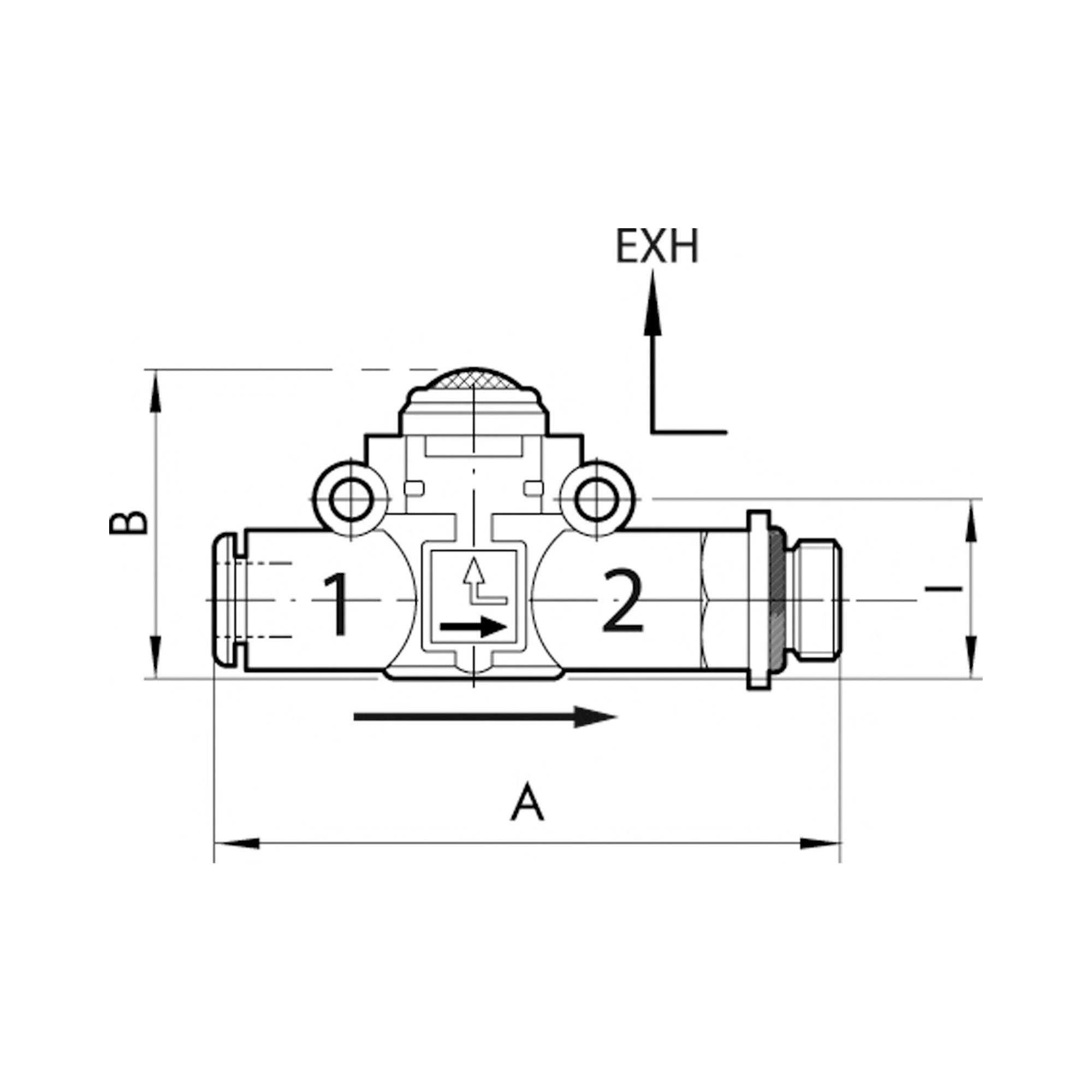 Schnellentlüftungsventil Schalld. G1/4 (Ausg.) - Schl.8 (Eing.)-2