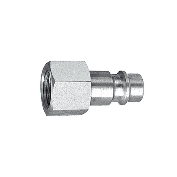 RIEGLER Nippel für Kupplungen NW 7,2-7,8, Edelstahl 1.4305, G 3/8 IG, Betriebsdruck max. 35 bar, Mediums-/Umgebungstemp.