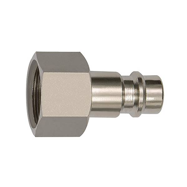 RIEGLER Nippel für Kupplungen NW 7,2-7,8, Stahl verz., G 3/8 IG, Betriebsdr. 0 - 35bar, Mediums-/Umgeb.temp. -20 °C bis