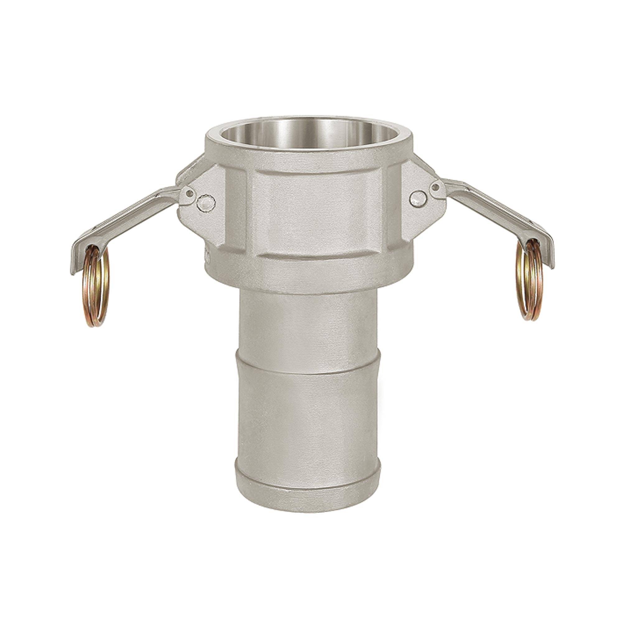 RIEGLER Kamlok-Schnellkupplungsdose, Schlauchstutzen, Typ C, Alu, Schlauch LW 100, für Stecker-Ø 120 mm, PN max. 16 bar,-0