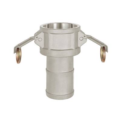 RIEGLER Kamlok-Schnellkupplungsdose, Schlauchstutzen, Typ C, Alu, Schlauch LW 100, für Stecker-Ø 120 mm, PN max. 16 bar,-0