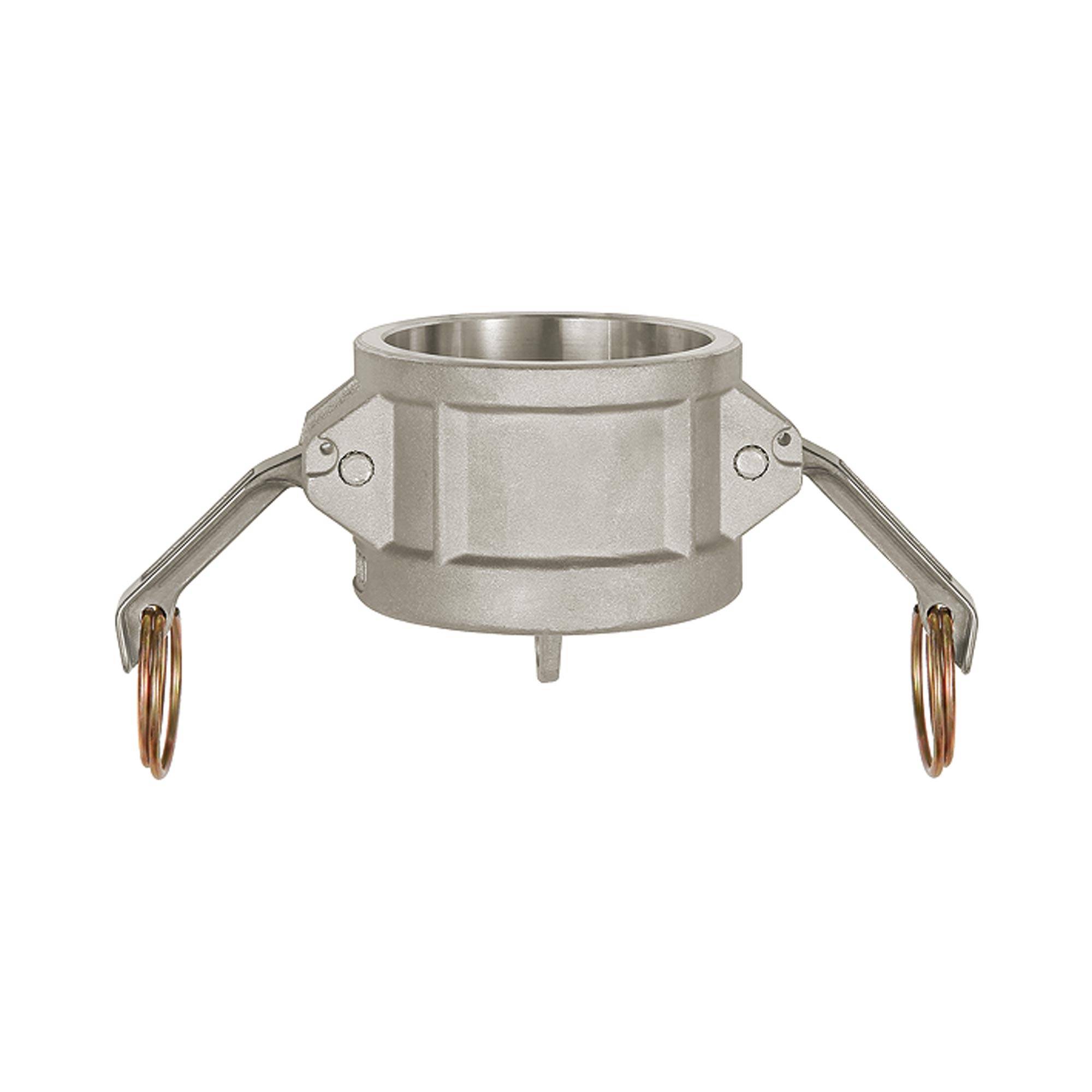 RIEGLER Kamlok-Verschlusskappe für Schnellkupplungsstecker, Typ DC, Alu, BG 2 1/2, für Stecker-Ø 76 mm, Druck max. 16 ba-0