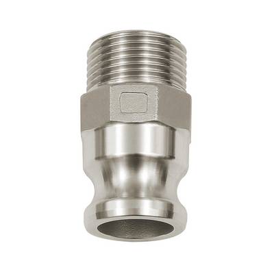 RIEGLER Kamlok-Schnellkupplungsstecker mit Außengewinde, Typ F, Aluminium, R 3/4, Stecker-Ø 32 mm, Druck max. 16 bar, Te-0