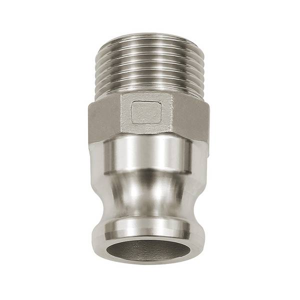 RIEGLER Kamlok-Schnellkupplungsstecker mit Außengewinde, Typ F, Aluminium, R 3/4, Stecker-Ø 32 mm, Druck max. 16 bar, Te