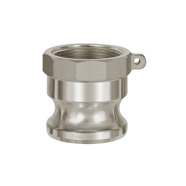 RIEGLER Kamlok-Schnellkupplungsstecker mit Innengewinde, Typ A, Aluminium, G 1 1/2, Stecker-Ø 53 mm, Druck max. 16 bar,