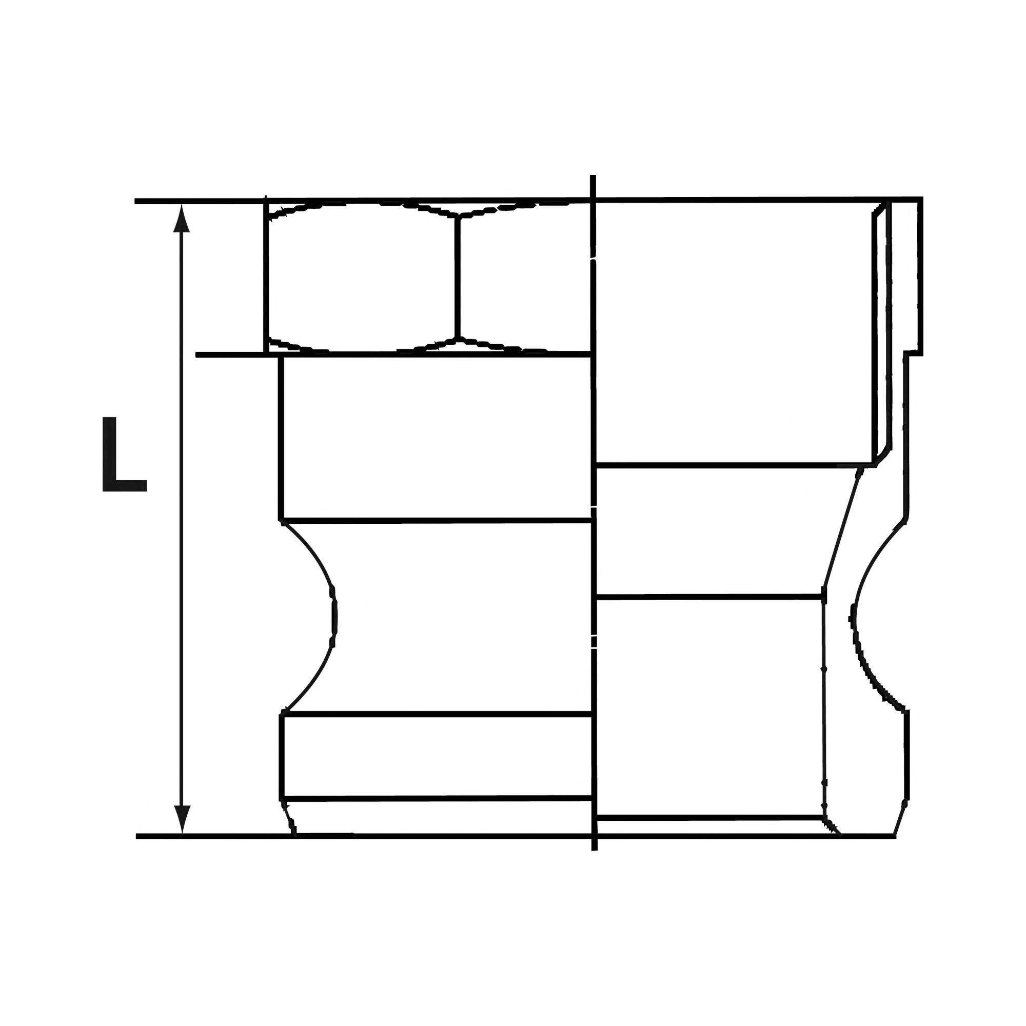 RIEGLER Kamlok-Schnellkupplungsstecker mit Innengewinde, Typ A, Aluminium, G 1 1/2, Stecker-Ø 53 mm, Druck max. 16 bar,-1