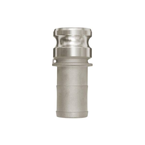 RIEGLER Kamlok-Schnellkupplungsstecker, Schlauchtülle, Typ E, Alu, für Schlauch LW 63, Stecker-Ø 76 mm, Druck max. 16 ba