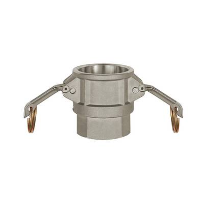 RIEGLER Kamlok-Schnellkupplungsdose mit Innengewinde, Typ D, Aluminium, G 1 1/4, für Stecker-Ø 45 mm, Druck max. 16 bar,-0