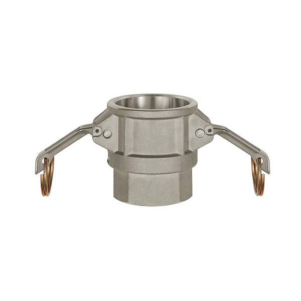 RIEGLER Kamlok-Schnellkupplungsdose mit Innengewinde, Typ D, Aluminium, G 1 1/4, für Stecker-Ø 45 mm, Druck max. 16 bar,