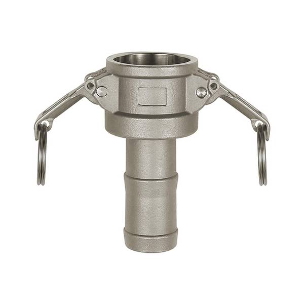 RIEGLER Kamlok-Schnellkupplungsdose, Schlauchstutzen, Typ C, ES 1.4401, LW 19, für Stecker-Ø 32 mm, PN max. 16 bar, Temp