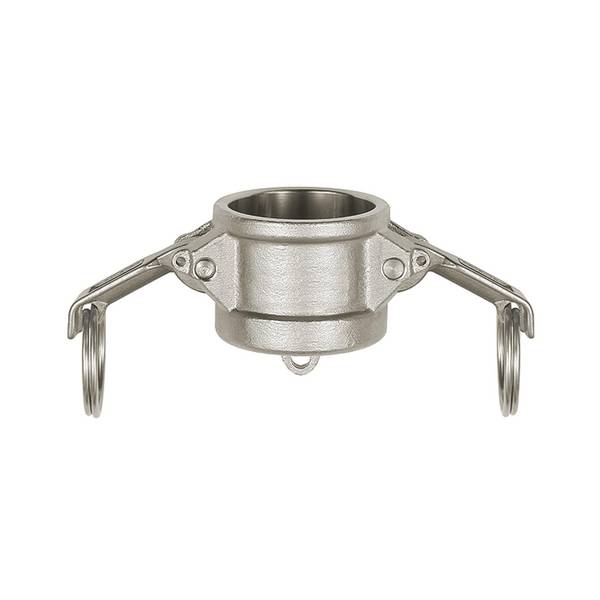 RIEGLER Kamlok-Verschlusskappe für Schnellkupplungsstecker-Ø 63 mm, Typ DC, ES 1.4401, BG 2, Druck max. 16 bar, Temp. -2